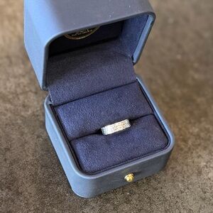 STERLING SILVER Hammered Band Ring Size 4.5